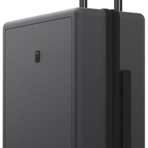 LEVEL8 Rolling Carry on Luggage Airline Approved, Carry-on Suitcases with Wheels, Lightweight Luminous Textured Luggage for Men Women, Tsa Lock, 20 Inch, Dark Grey